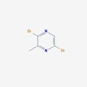 Chemical structure of 2,5-Dibromo-3-methylpyrazine