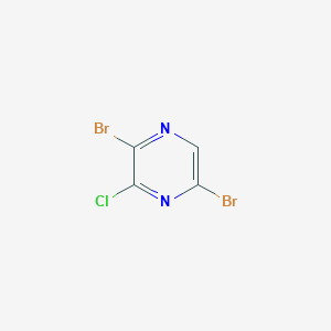 Chemical structure of 2,5-Dibromo-3-chloropyrazine