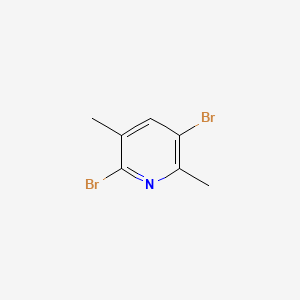 Chemical structure of 2,5-Dibromo-3,6-dimethylpyridine