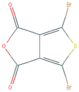 Chemical structure of 2,5-Dibromo-3,4-thiophenedicarboxylic Anhydride