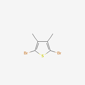 Chemical structure of 2,5-Dibromo-3,4-dimethylthiophene