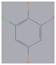Chemical structure of 2,5-Dibromo-1-chloro-3-fluorobenzene