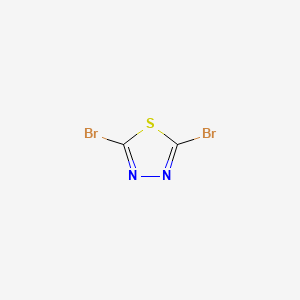 Chemical structure of 2,5-Dibromo-1,3,4-thiadiazole