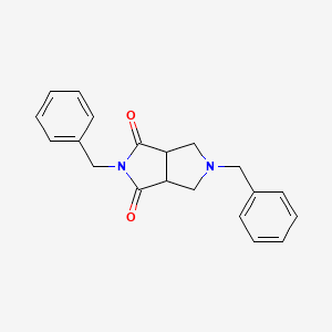 Chemical structure of 2,5-Dibenzyltetrahydropyrrolo[3,4-c]pyrrole-1,3(2H,3aH)-dione