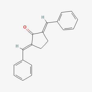 Chemical structure of 2,5-Dibenzylidenecyclopentanone