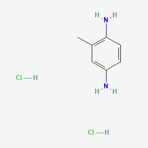 Chemical structure of 2,5-Diaminotoluene Dihydrochloride