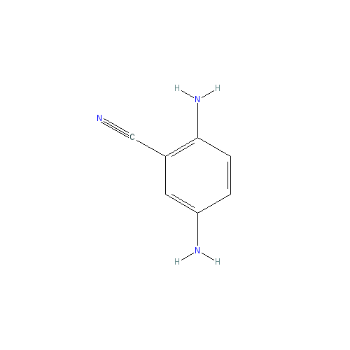 Chemical structure of 2,5-Diaminobenzonitrile