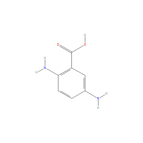 Chemical structure of 2,5-Diaminobenzoic Acid