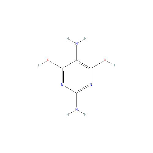 Chemical structure of 2,5-Diamino-4,6-dihydroxypyrimidine