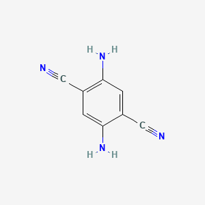 Chemical structure of 2,5-Diaminoterephthalonitrile