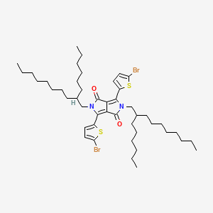 Chemical structure of 2,5-Di(HD)-3,6-di(5-broMothiophen)diketopyrrolopyrrole