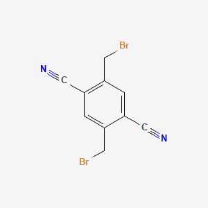 Chemical structure of 2,5-Bis(bromomethyl)terephthalonitrile