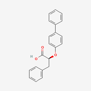 Chemical structure of 2,5-Bis(benzyloxy)benzaldehyde