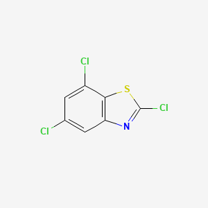 Chemical structure of 2,5,7-Trichlorobenzo[d]thiazole