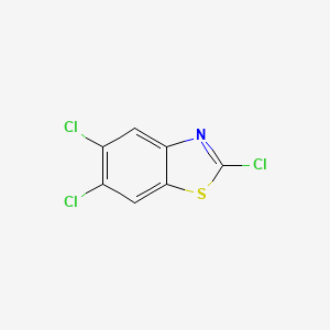 Chemical structure of 2,5,6-TRICHLOROBENZOTHIAZOLE
