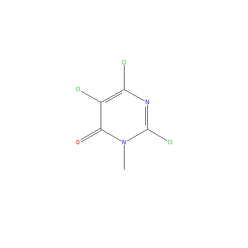 Chemical structure of 2,5,6-Trichloro-3-methylpyrimidin-4(3H)-one