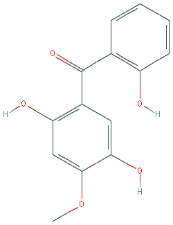 Chemical structure of 2,5,2'-Trihydroxy-4-methoxybenzophenone