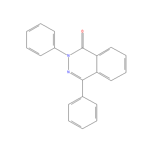 Chemical structure of 2,4-Diphenylphthalazin-1(2H)-one