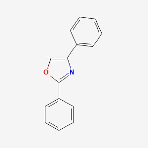 Chemical structure of Diphenyloxazole