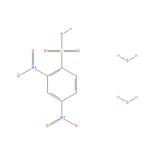 Chemical structure of 2,4-Dinitrobenzenesulfonic acid dihydrate