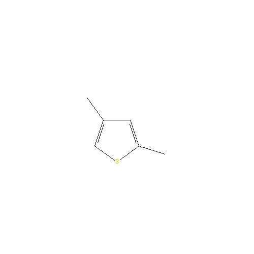 Chemical structure of 2,4-Dimethylthiophene