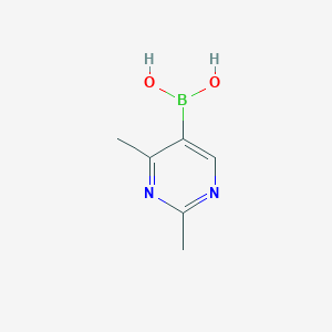 Chemical structure of 2,4-Dimethylpyrimidine-5-boronic acid
