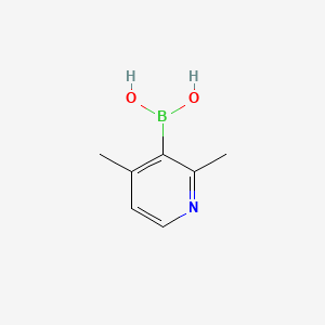 Chemical structure of 2,4-DIMETHYLPYRIDINE-3-BORONIC ACID