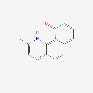 Chemical structure of 2,4-Dimethylbenzo[h]quinolin-10-ol