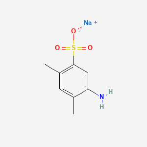 Chemical structure of 2,4-Dimethylaniline-5-sulfonic Acid Sodium Salt Hydrate