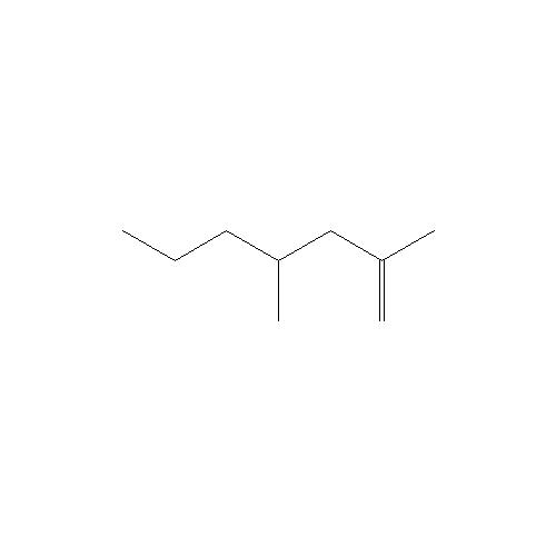 Chemical structure of 2,4-Dimethyl-1-heptene