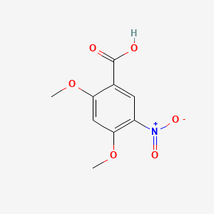 Chemical structure of 2,4-diMethoxy-5-nitrobenzoic acid