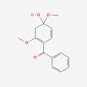 Chemical structure of 2,4-Dimethoxy-4hydroxybenzophenone