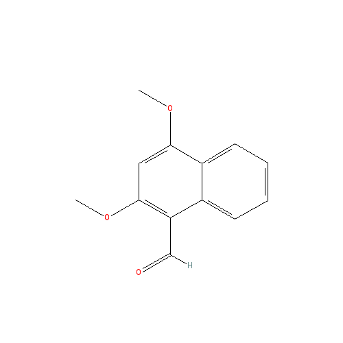 Chemical structure of 2,4-Dimethoxy-1-naphthaldehyde