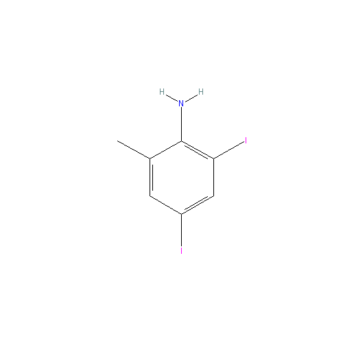 Chemical structure of 2,4-Diiodo-6-methylaniline