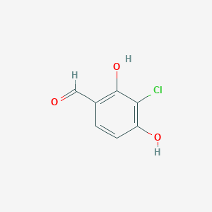 Chemical structure of 3-Chloro-2,4-dihydroxybenzaldehyde