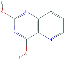 Chemical structure of Pyrido(3,2-d)pyrimidine-2,4-diol