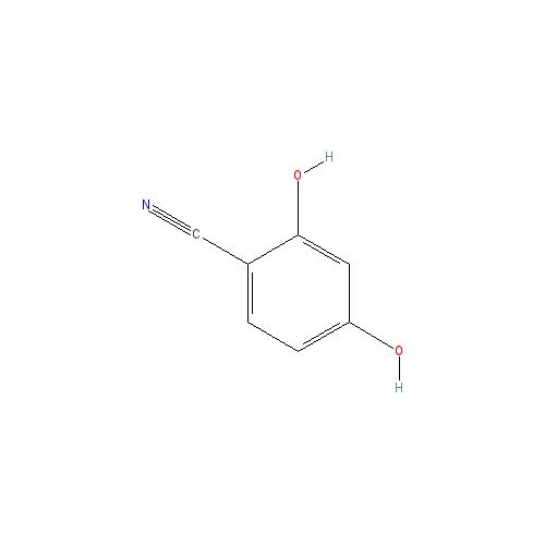 Chemical structure of 2,4-dihydroxybenzonitrile