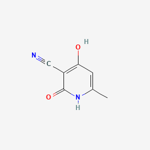 Chemical structure of 2,4-Dihydroxy-6-methylnicotinonitrile