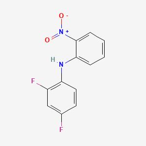 Chemical structure of 2,4-Difluoro-N-(2-nitrophenyl)aniline