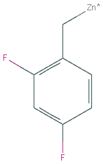 Chemical structure of 2,4-DIFLUOROBENZYLZINC BROMIDE