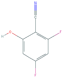 Chemical structure of 2,4-Difluoro-6-hydroxybenzonitrile
