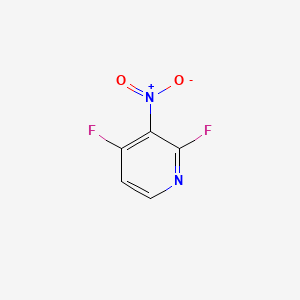 Chemical structure of 2,4-Difluoro-3-nitropyridine