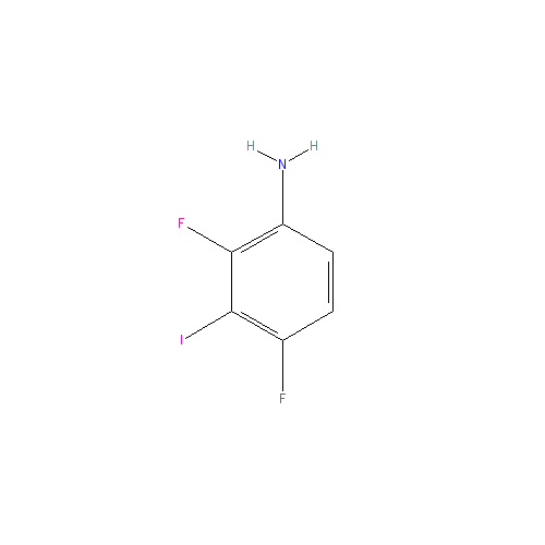 Chemical structure of 2,4-Difluoro-3-iodoaniline