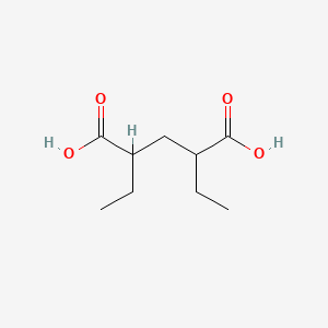 Chemical structure of 2,4-Diethylglutaric Acid