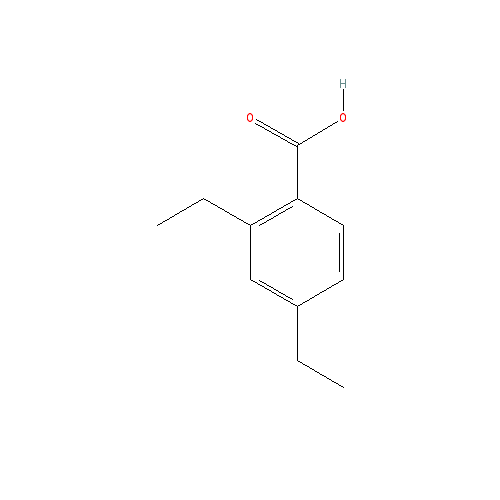 Chemical structure of 2,4-Diethylbenzoic acid