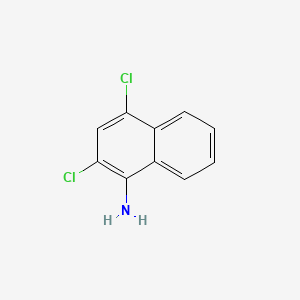 Chemical structure of 2,4-Dichloronaphthalen-1-amine