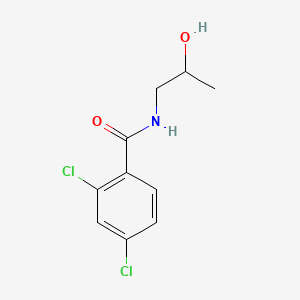 Chemical structure of 2,4-Dichloro-N-(2-hydroxypropyl)benzamide