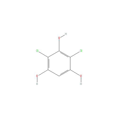Chemical structure of 2,4-Dichlorobenzene-1,3,5-triol