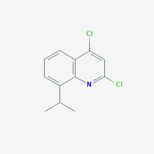 Chemical structure of 2,4-Dichloro-8-isopropylquinoline
