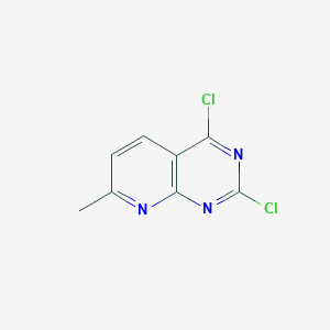 Chemical structure of 2,4-Dichloro-7-methylpyrido[2,3-d]pyrimidine